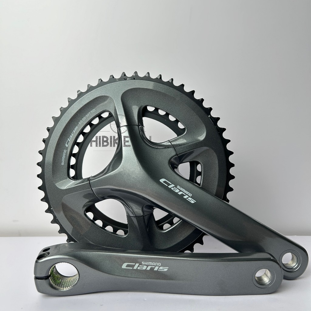 GIÒ DĨA XE ĐẠP SHIMANO CLARIS FC R2000 + TRỤC GIỮA SHIMANO BBRS501 BỘ ĐÙI ĐĨA SHIMANO R2000 CRANKSET SHIMANO CLARIS
