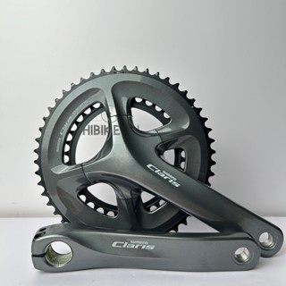 GIÒ DĨA XE ĐẠP SHIMANO CLARIS FC R2000 + TRỤC GIỮA SHIMANO BBRS501 BỘ ĐÙI ĐĨA SHIMANO R2000 CRANKSET SHIMANO CLARIS