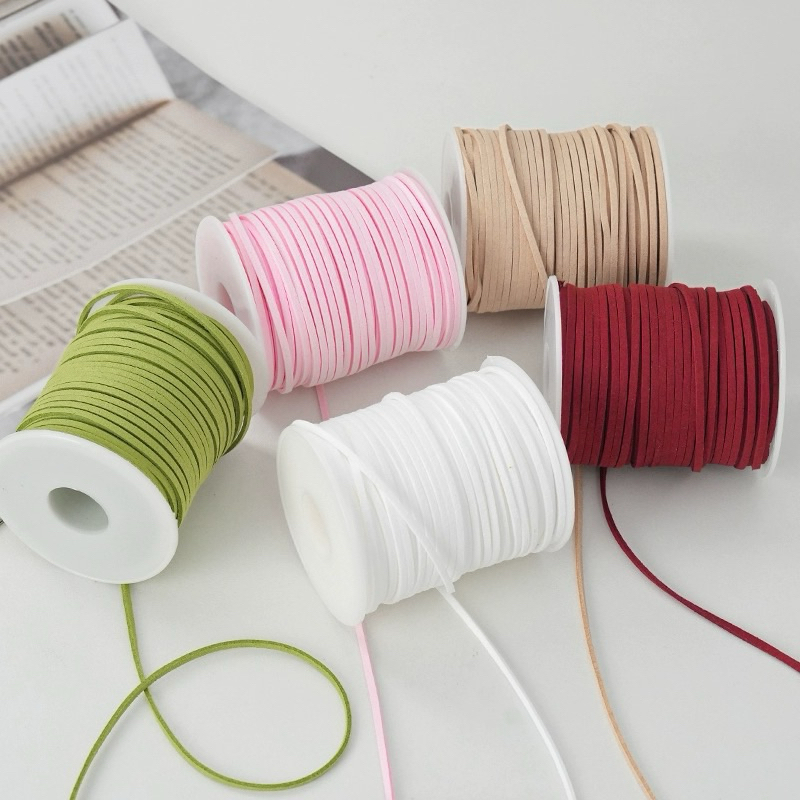 Cuộn Dây Da Lộn,Dây Nhung,Buộc Hoa,Làm Đồ Handmade [3mmx45M]