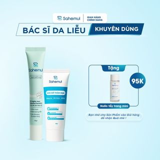 Combo Gel Mụn Sahemul 20gr Dùng Cho Mụn Hỗn Hợp & Kem Mờ Thâm Sahemul Cho Thâm Mụn 20gr