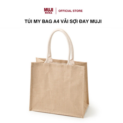 Túi My Bag A4 Vải Sợi Đay MUJI 31.5 x 36 x 19 cm
