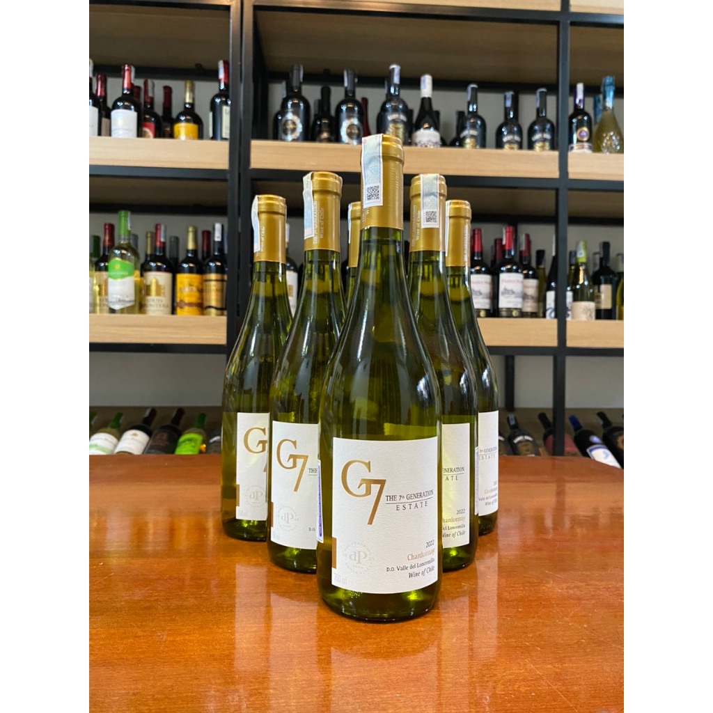 Rượu vang Chile G7 Chardonnay 750 ml 12.5% nhập khẩu nguyên chai