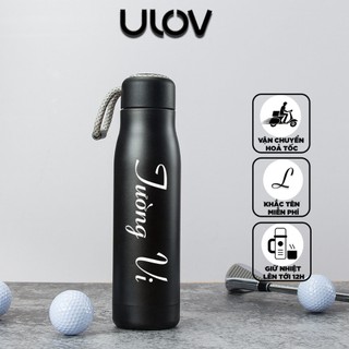 Bình Nước Giữ Nhiệt Cao Cấp Inox 304 , Ly Giữ Nhiệt Nhám Trơn Tiện Dụng Cho Dân Văn Phòng, Tập Gym ULOV- BNGNL08