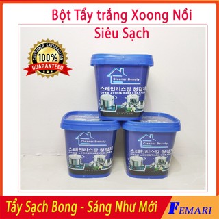 [ CỰC MẠNH ] Bột tẩy xoong nồi - Bột tẩy trắng xoong nồi, chảo nhập khẩu Hàn Quốc FEMARI