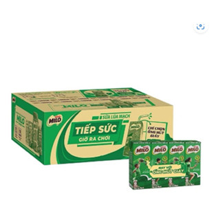 Thùng Sữa Milo 48 hộp x 180ml Có Đường/Ít Đường
