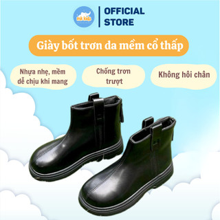 Giày bốt trơn da mềm cổ thấp chống trượt bé trai, bé gái chất liệu da thật, chống nước, thoáng khi không gây mùi