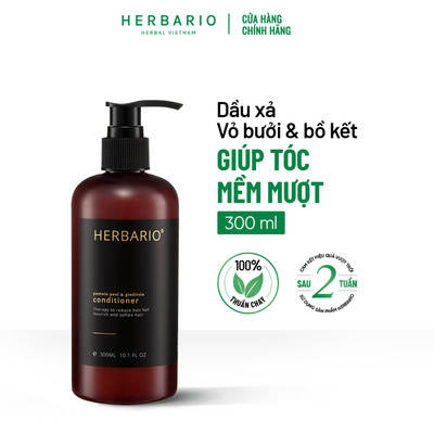 Dầu xả vỏ bưởi và bồ kết Herbario 300ml
