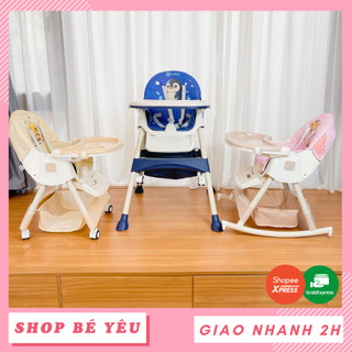 Ghế ăn dặm cho bé 🌸 𝑭𝒓𝒆𝒆𝒔𝒉𝒊𝒑 🌸 Ghế ăn dặm nhiều chế độ - Kèm chân sắt, có bánh xe cho bé cao cấp 9BABY