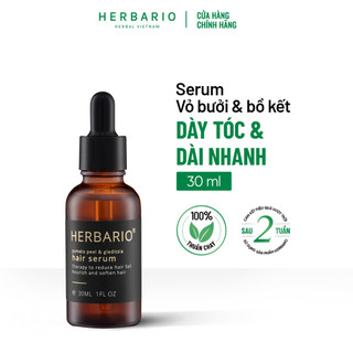 Serum tinh dầu vỏ bưởi và bồ kết herbario 30ml giảm rụng tóc, giúp mọc tóc chắc khoẻ