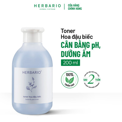 Toner nước cân bằng da Hoa Đậu Biếc herbario 200ml