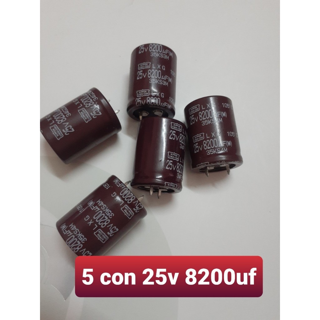 Tụ hóa 25v _47uf,100uf,220uf,470uf,8200uf.
