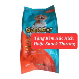 (Có quà tặng) Combo 6kg Ganador Vị Gà Nướng Thức ăn cho chó trưởng thành của Pháp