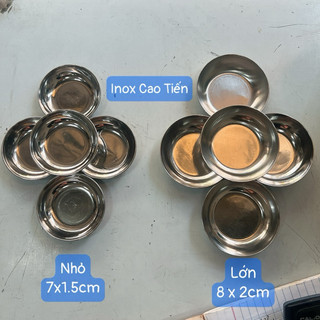 Chén bánh bèo , chén chấm Inox , khuôn da lợn
