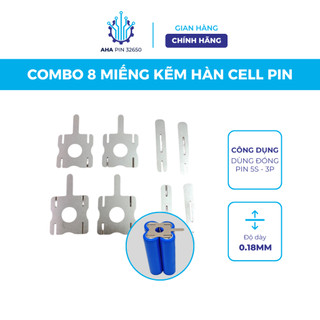 Kẽm hàn cell pin 18650 bộ 8 miếng cho pin 5s 0.18mm, dây hàn cell