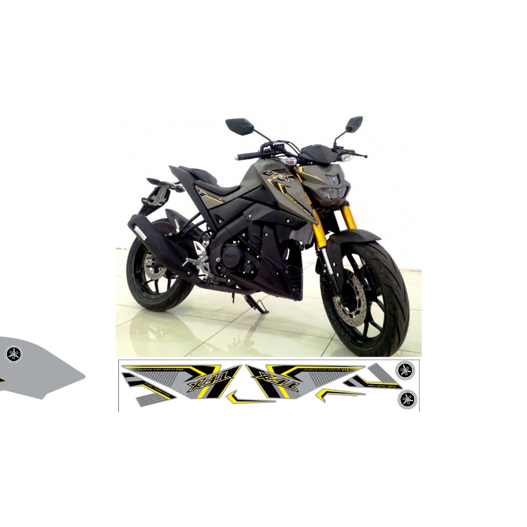 TEM YAMAHA TFX BẢN RỜI ZIN XÁM ĐEN CAO CẤP, TEM THIẾT KẾ 3 LỚP SIÊU DÍNH