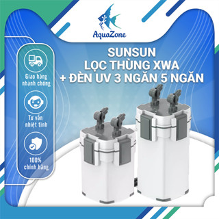  Lọc thùng Sunsun XWA tích hợp sẵn lọc váng 3 ngăn 5 ngắn có sẵn đèn UV 9w diệt tảo khuẩn tiện lợi 