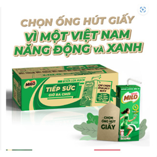 Thùng Sữa Milo 48 hộp x 180ml Có Đường/Ít Đường