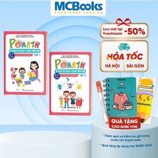 Sách - Combo Pomath Toán tư duy cho trẻ em 6 - 7 tuổi