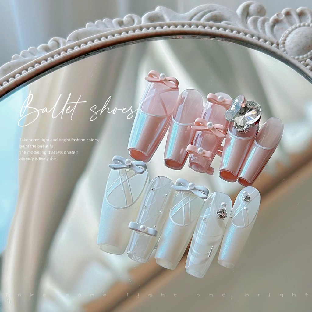 [10pcs] - CHARM NƠ NHỰA BALLET NAIL XINH XẮN TRANG TRÍ MÓNG [PHỤ KIỆN TRANG TRÍ NAIL]