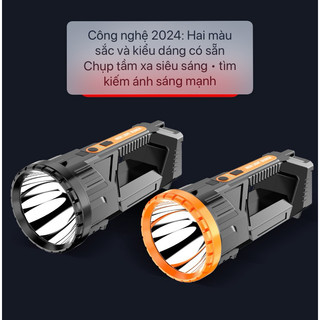 Đèn pin siêu sáng có thể sạc lại Tuổi thọ pin dài Ánh sáng mạnh Đèn led siêu sáng Đèn di động đa chức năng