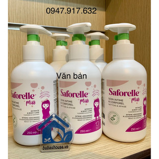Dung dịch vệ sinh bé gái Saforelle Miss 250ml- 500ml ( Mẫu mới)