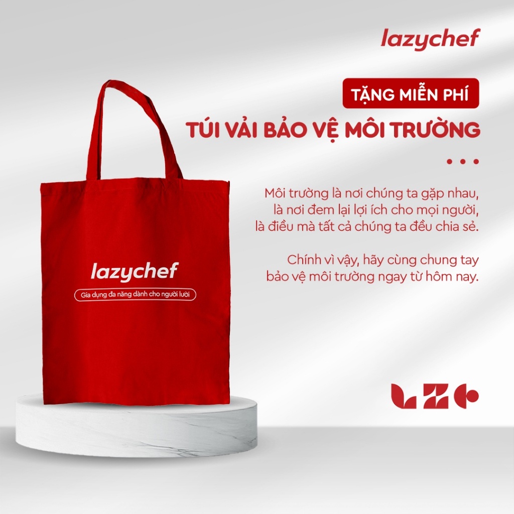 [Quà tặng] Túi vải Lazychef