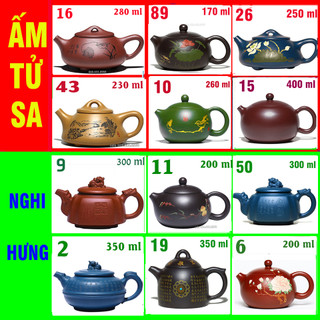Ấm tử sa nghi hưng - đảm bảo chuẩn tử sa - ấm trà tử sa nghi hưng cao cấp - pha trà, trà đạo - trà ô long