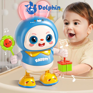  đồ chơi thỏ nhảy múa siêu dễ thương dành cho các bé trẻ bắt chước theo điệu nhảy rèn luyện phối hợp tay mắt 