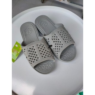 Dép tổ ong siêu nhẹ màu Xám VAC nam nữ from rộng siêu bền