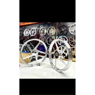 Mâm 5 cây cnc x1r sirius ex20120 wave110 future- mâm crom-đen-cam