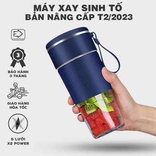 Máy xay sinh tố cầm tay 10 lưỡi Juicer 600ml máy say sinh tố chính hãng Fan House bảo hành 12 tháng, bản nâng cấp 2024
