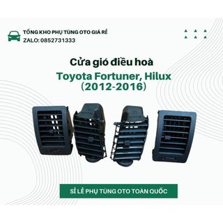 Cửa gió điều hoà toyota fortuner, hilux 2012-2016
