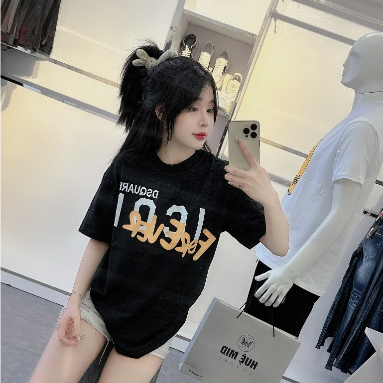 Áo Thun nam DSQ 074 hình in nhiệt cao cấp vải cotton co dãn 4 chiều   PHONG CÁCH HÀN QUỐC