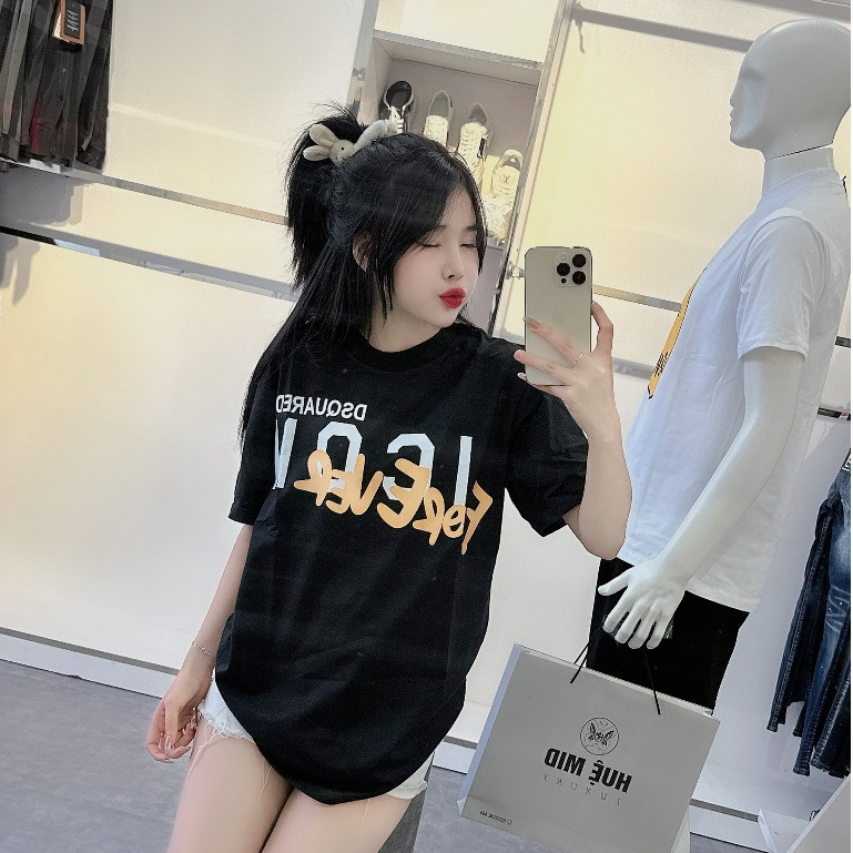 Áo Thun nam DSQ 074 hình in nhiệt cao cấp vải cotton co dãn 4 chiều   PHONG CÁCH HÀN QUỐC