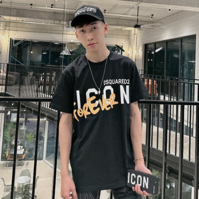 Áo Thun nam DSQ 074 hình in nhiệt cao cấp vải cotton co dãn 4 chiều   PHONG CÁCH HÀN QUỐC