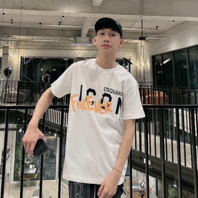 Áo Thun nam DSQ 074 hình in nhiệt cao cấp vải cotton co dãn 4 chiều   PHONG CÁCH HÀN QUỐC