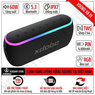 Loa Bluetooth Xdobo X8 III Công suất 60W Siêu Trầm Led RGB Bản nâng cấp của Xdobo X8 II X7 Wake 1983 Hero 1999 Nirvana