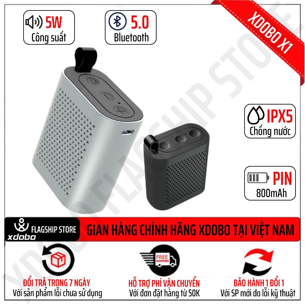 Loa Bluetooth Xdobo X1 Công suất 5W Siêu Trầm hơn Tronsmart Nimo nhỏ gọn, tiện dụng mang theo du lịc