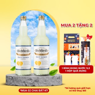 Siro Chanh Vàng Diet  Bickford's Chính Hãng, Nhập Úc - 750 ml (Diet Lemon)