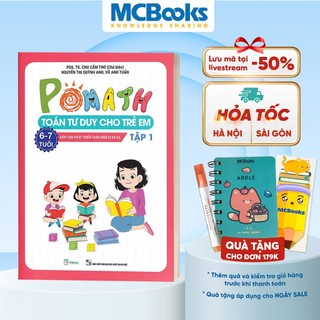 Sách - pomath toán tư duy cho trẻ em lớp 1 - tập 1