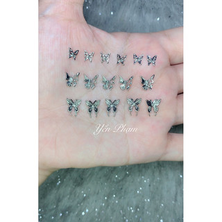 Set 10 charm bướm trang trí móng tay