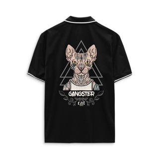 Áo thun polo BB - Boiz Big Size nam bigsize 80 - 130kg hình mèo Gangter