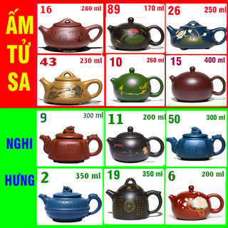 Ấm trà Tử Sa Đẹp (cao cấp) - ấm tử sa nghi hưng dùng trà đạo cùng trà ô long, trà mạn, trà xanh