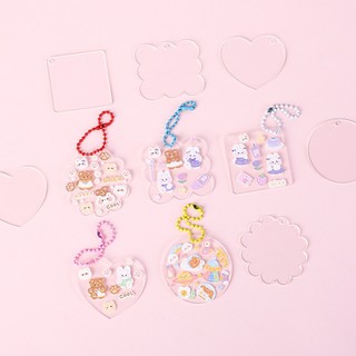 Set tự làm móc khóa acrylic handmade (Tặng kèm sticker ngẫu nhiên)