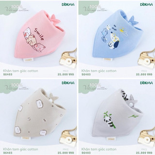 Yếm tam giác cotton dokma cho bé ds403