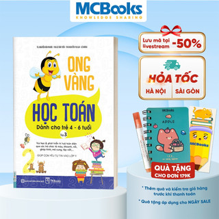 Sách - Ong Vàng Học Toán Dành Cho Trẻ 4-6 tuổi tập 3