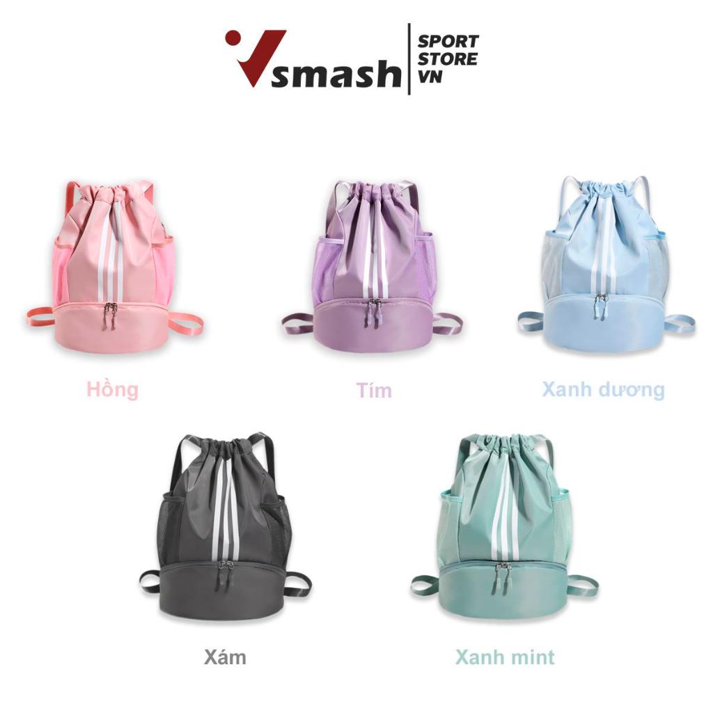 Balo thể thao dây rút Vsmash | Chất liệu Chống thấm nước, có ngăn để giày tiện lợi,  | Size lớn | Nh