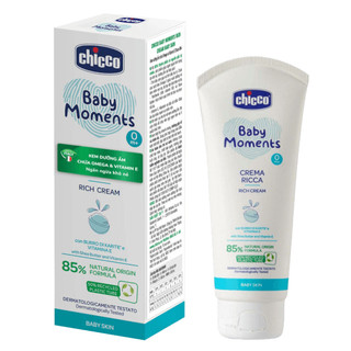 Kem dưỡng ẩm chứa Omega và Vitamin E Chicco 0M+ 100ml