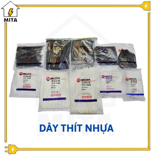 Dây thít nhựa, 100 cái dây rút nhựa dài 10-15-20-25-30cm - mita