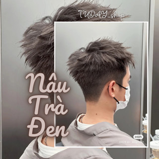 Thuốc Nhuộm Tóc Màu NÂU TRÀ ĐEN Nam Không Cần Tẩy | Tudayhair, Tudayhairs